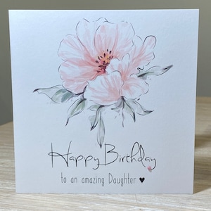 Daughter Birthday card - option to personalise