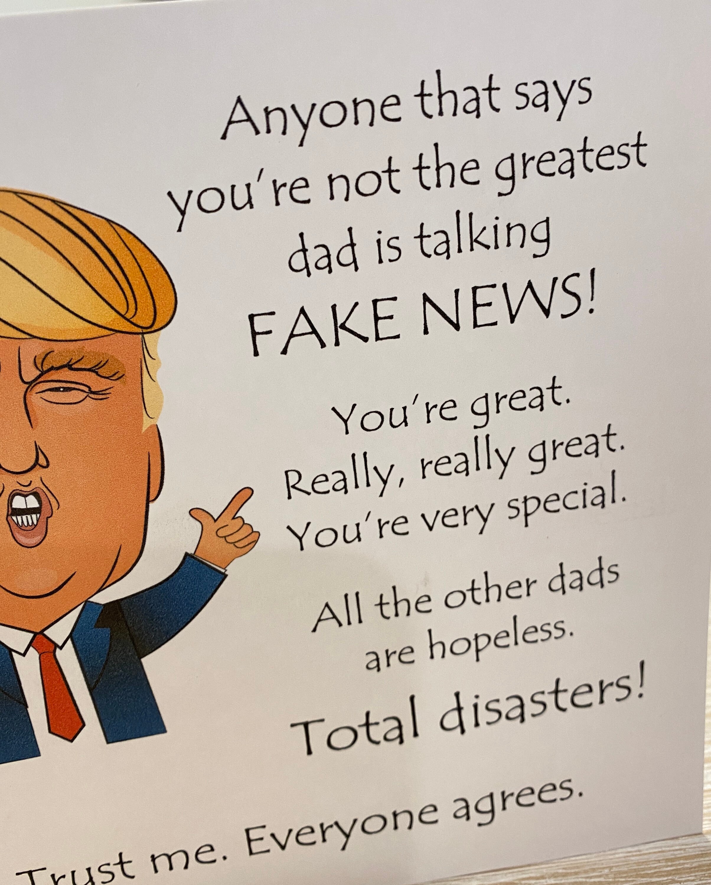Donald trump Birthday/ Fathers Day card Etsy