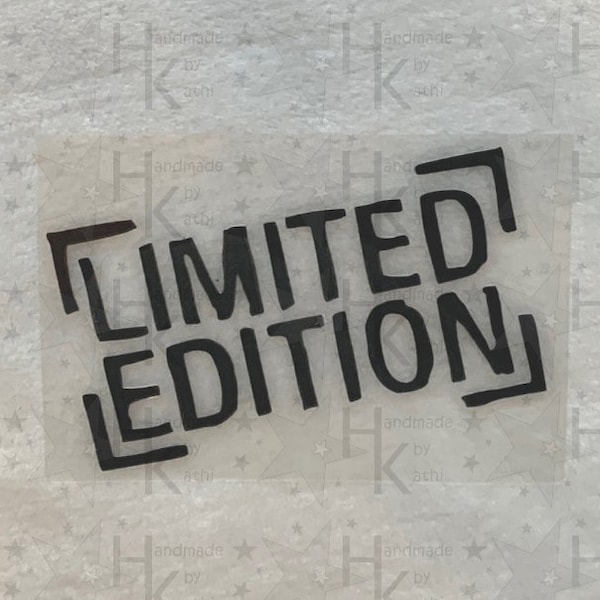 Bügelbild - Limited Edition (Logo) - viele mögliche Farben