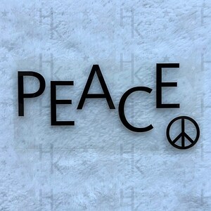 Bügelbild - PEACE | Frieden | Symbol | Logo - viele mögliche Farben