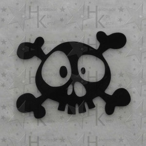 Ironing image - Cool skull (pirate) - many possible colors