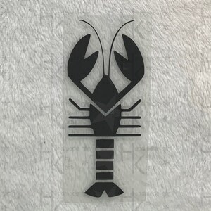 Iron-on patch - lobster / crab - many possible colors