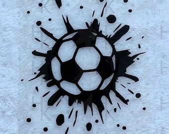 Ironing picture - football / splash - many possible colors