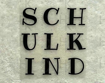 Bügelbild - Schulkind | Einschulung | Schule - viele mögliche Farben