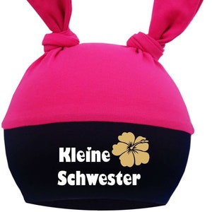 2-Zipfel Babymütze Multicolor Kleine Schwester