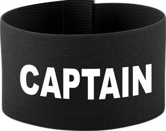 Klett-Armbinde 10 cm Höhe bedruckt mit CAPTAIN