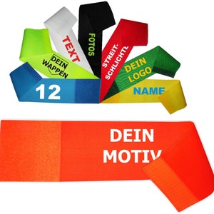 Klett-Armbinde 10 cm Höhe personalisiert mit deinem Wunschmotiv Bild 1