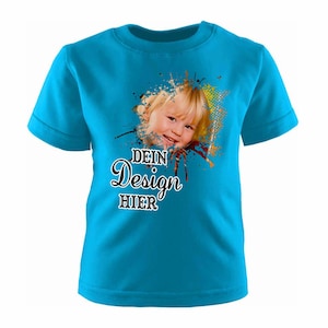 Personalisiertes Baby- & Kinder-T-Shirt | Kurzarm Basic | bedruckt mit Name / Text / Logo / Motiv | Geschenk zur Geburt, Geburtstag, Kita