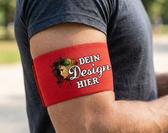 Bracciale personalizzato e regolabile, altezza 10 cm | Stampa personalizzata (nome/logo del club/foto) | Bracciale di sicurezza e promozionale, fiocco