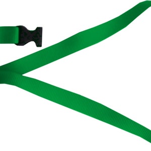 Schüsselband 25 mm Sicherheitsverschluss personalisiert mit Wunschtext Grün
