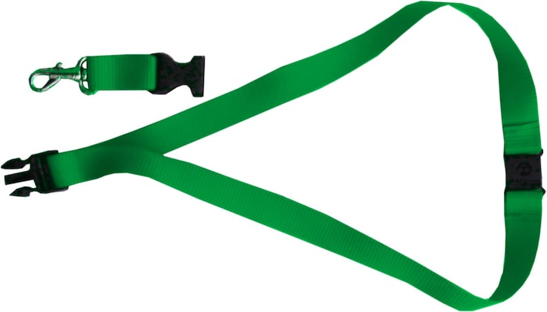 Schüsselband 25 mm Sicherheitsverschluss personalisiert mit Wunschtext Grün