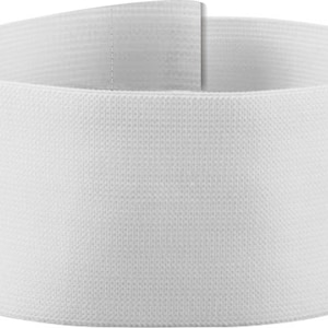 Klett-Armbinde 10 cm Höhe personalisiert mit deinem Wunschmotiv weiss