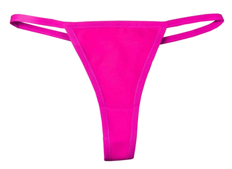 Ladie Tanga Slip personalisiert mit deinem Wunschmotiv Pink