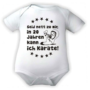 Baby Body short sleeve with Be nice to me - Karate