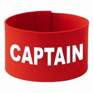 Brazalete ajustable "CAPTAIN" | 10 cm de alto | en 3 tamaños | brazalete de seguridad y promocional | cierre de velcro