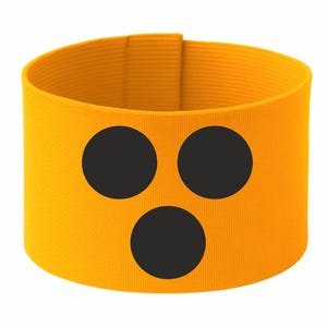 Adjustable armband "Blind Spot" | 10 cm high | in 3 sizes | Safety & promotional band | Loop with Velcro fastener