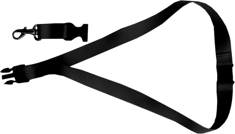 Schüsselband 25 mm Sicherheitsverschluss personalisiert mit Wunschtext Schwarz