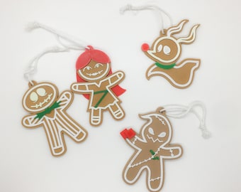 Nightmare Gingerbread ornaments