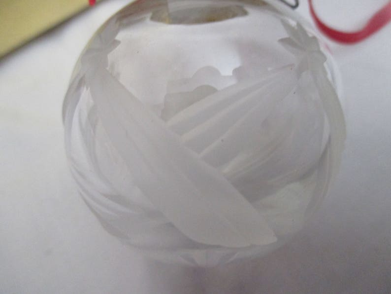 Vintage LENOX Cut CRYSTAL Ball STARLIGHT Christmas Ornament Old Stock MINt in Box!