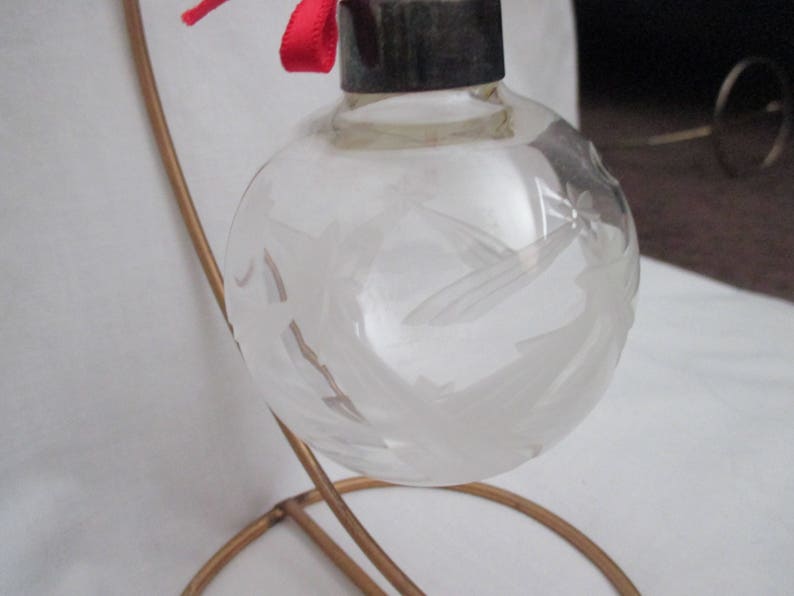 Vintage LENOX Cut CRYSTAL Ball STARLIGHT Christmas Ornament Old Stock MINt in Box!