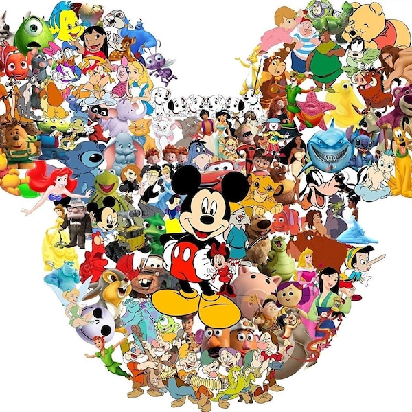 Heroes - PDF . Counted Cross Stitch Pattern . Mickey Mouse . Digital Design . Instant Download . Cartoon characters
