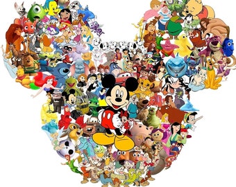 Heroes - PDF . Counted Cross Stitch Pattern . Mickey Mouse . Digital Design . Instant Download . Cartoon characters