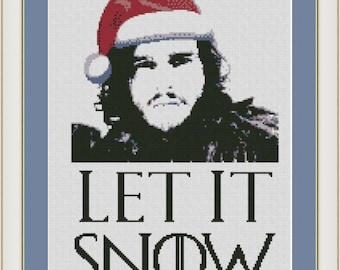 Let it Snow T-Shirt Game of Thrones Jon Snow John New Tee