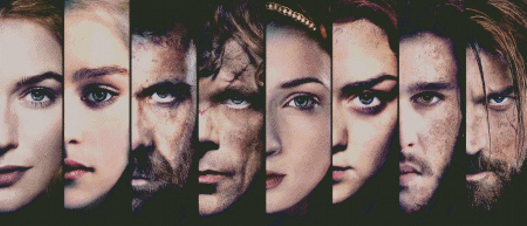 GOT Main Characters - Pdf . Counted Cross Stitch Pattern . Digital ...