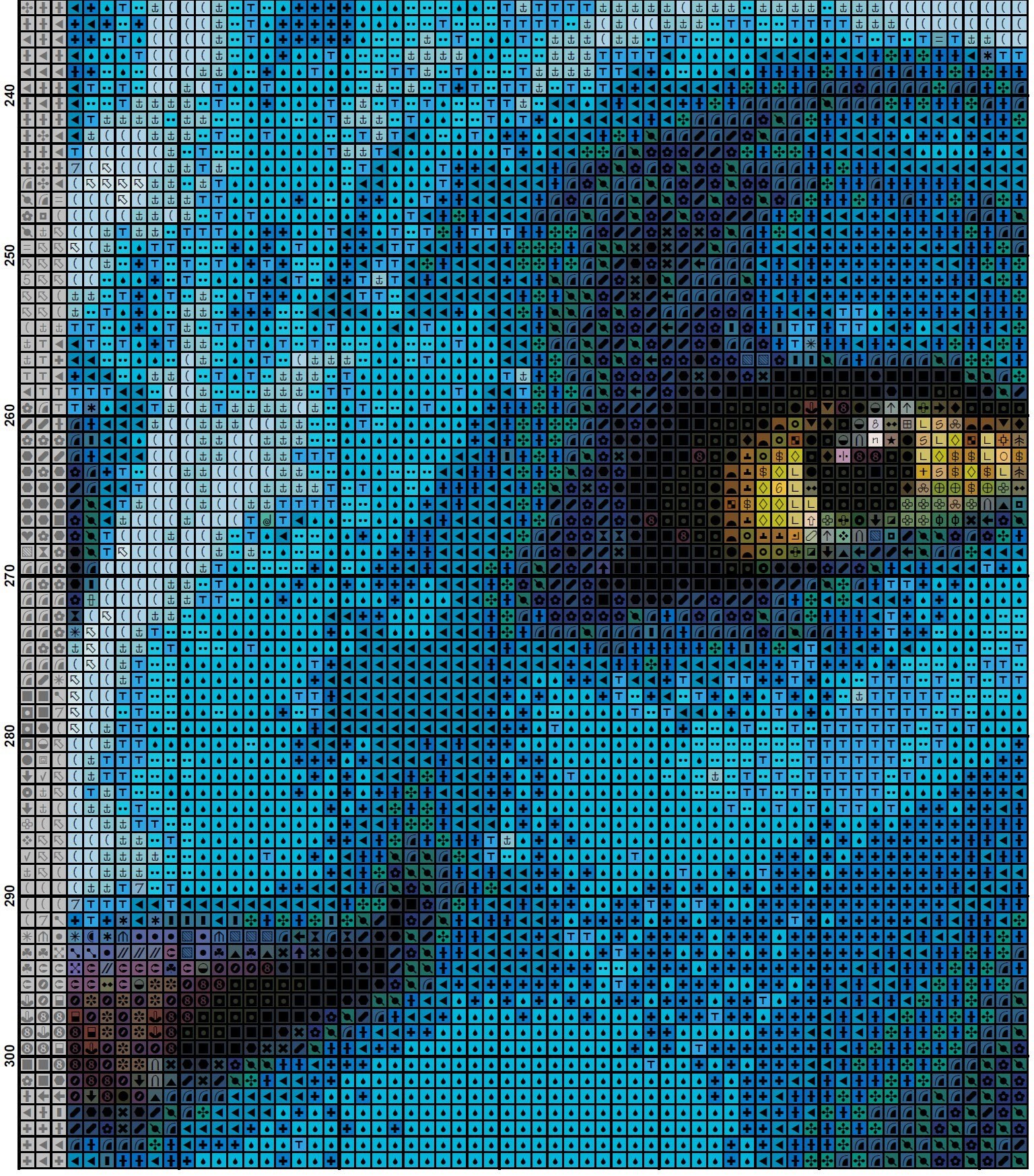 Avatar - PDF . Counted Cross Stitch Pattern . Digital Chart . Instant ...