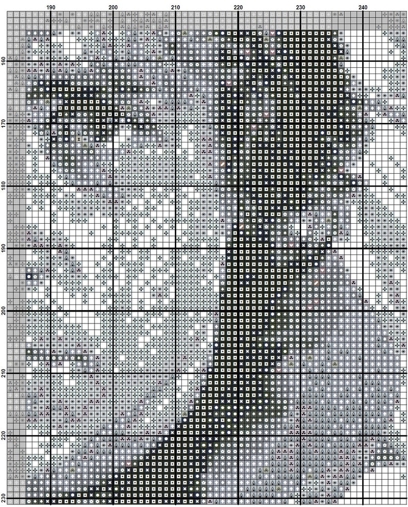 K&ouml;nnte beinhalten: Schwarzwei&szlig;es Pixel-Art-Design eines menschlichen Gesichts. Das Design besteht aus kleinen Quadraten, die jeweils einen anderen Grauton haben.