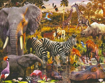 Africa - PDF . Counted . Cross stitch pattern . Digital design . Instant download . Wild animals . Safari . Kilimanjaro