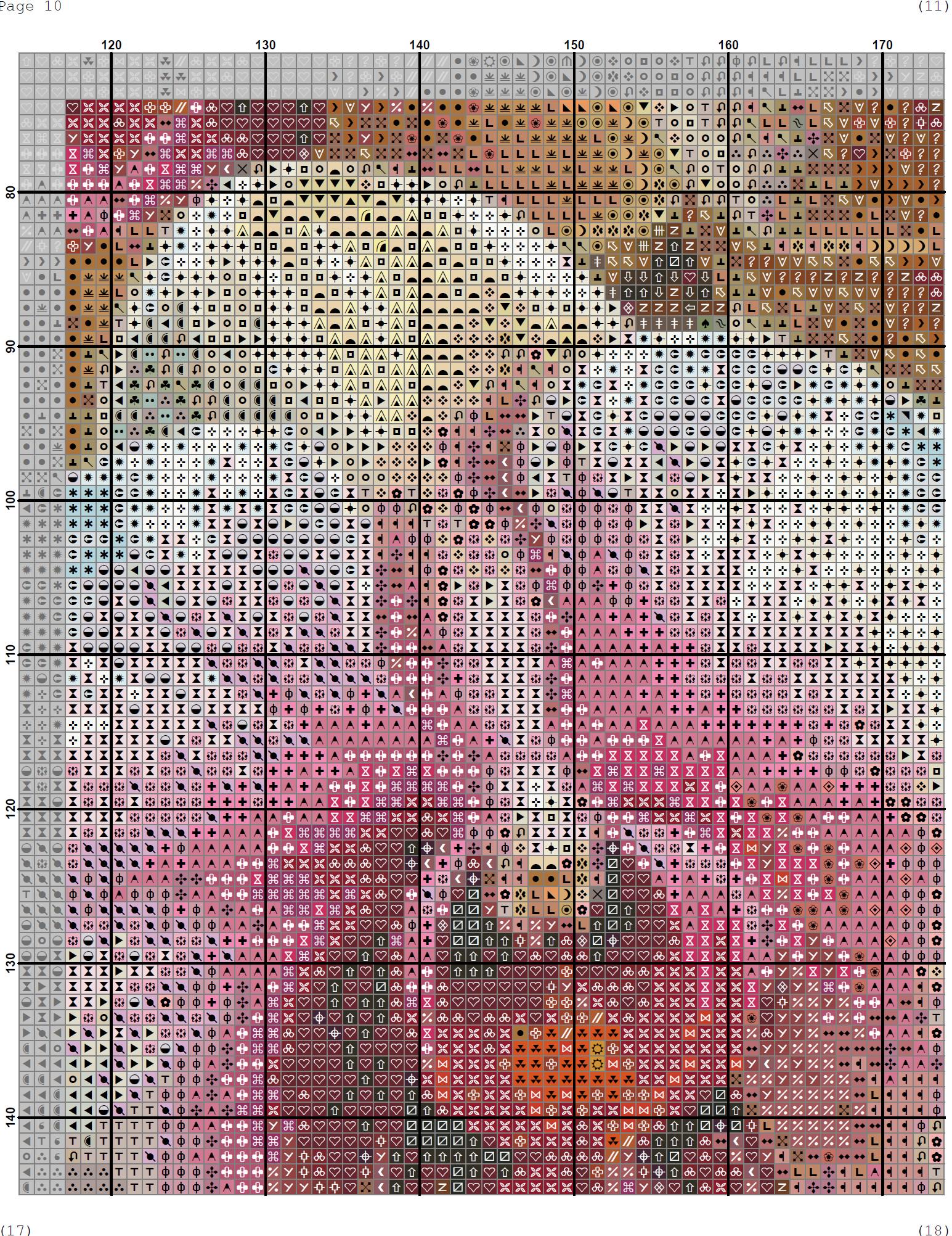 Orchid Tea Party - PDF . Counted Cross Stitch Pattern . Digital Design ...