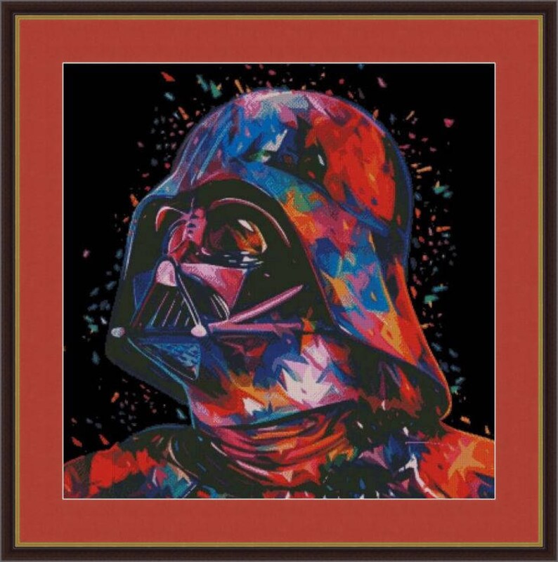 Darth Vader PDF . Counted Cross Stitch Pattern . Digital | Etsy
