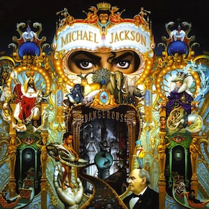 Michael Jackson - PDF . Counted cross stitch pattern . Digital design . Instant download . Dangerous . King . DIY Chart .