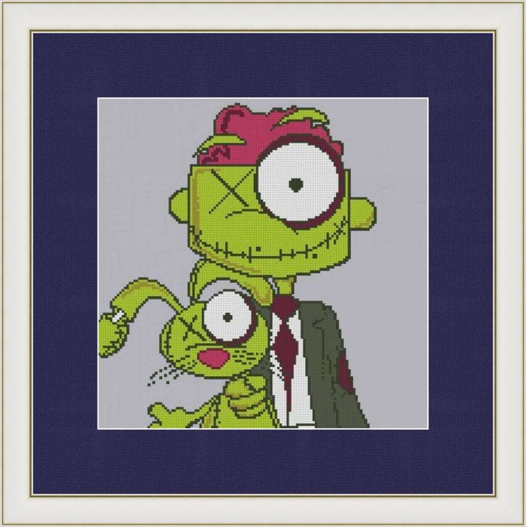 Zombie Pattern Stitch Zombie PDF Cross Stitch Pattern - Etsy Israel