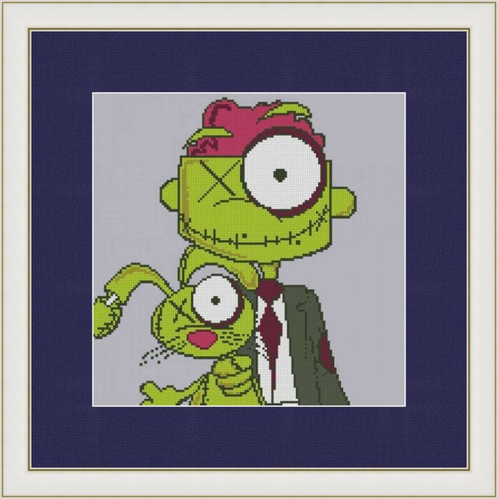 Zombie cat crochet afghan pattern graph
