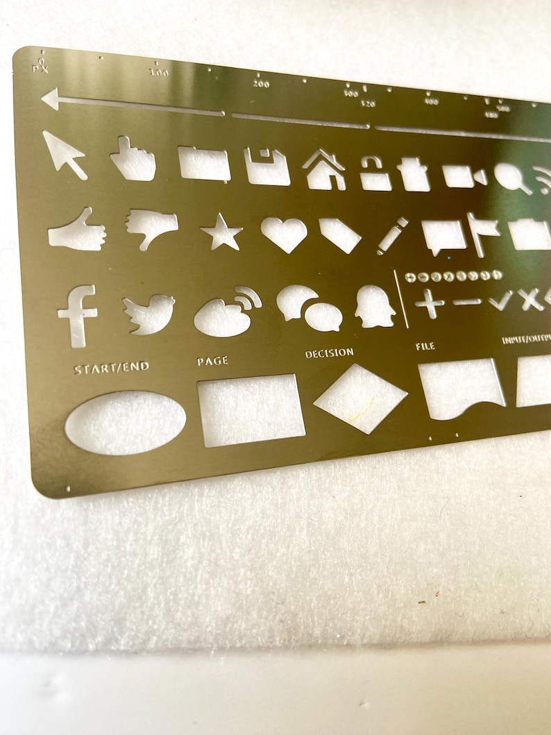 Photo inspiration: Picture Idea: Journaling Stencil Metal Stencil Planner Stencil Stencil Template