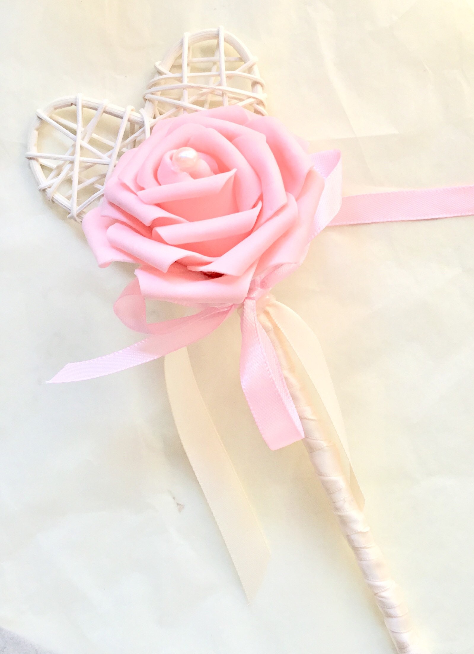 Flower Girl Wand Flower Wand Flower Girl Accessories Etsy