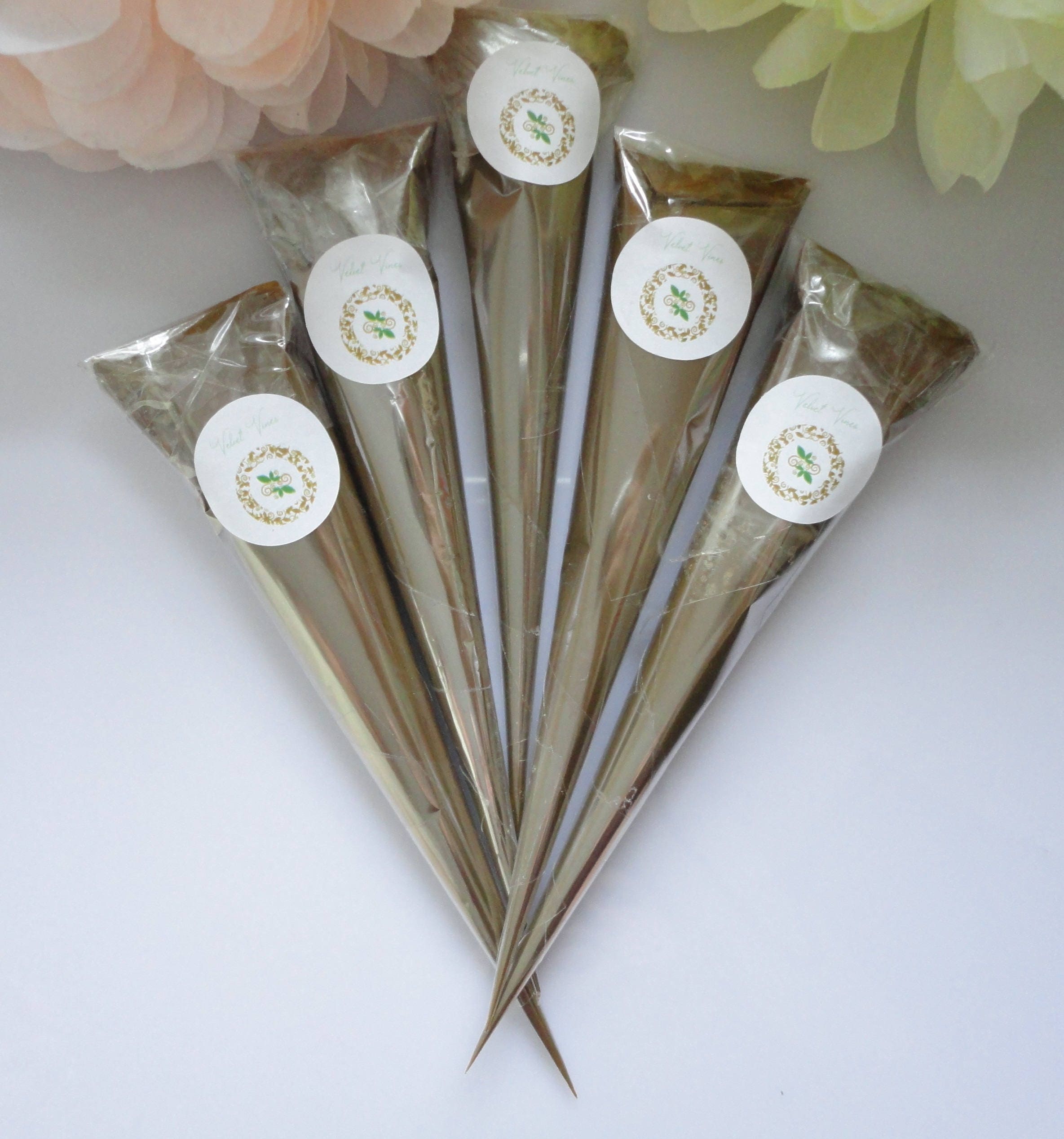 Henna cones 5 Henna Cones Natural Henna Conesready to use Etsy