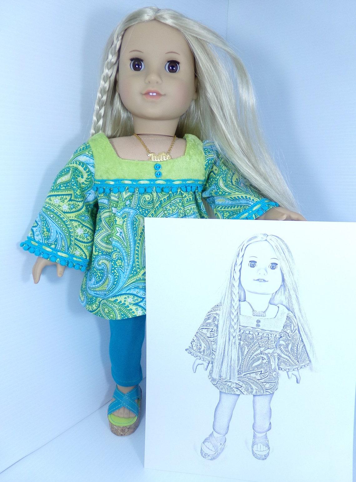 Julie Albright Doll Coloriage American Girl Doll Coloriage | Etsy
