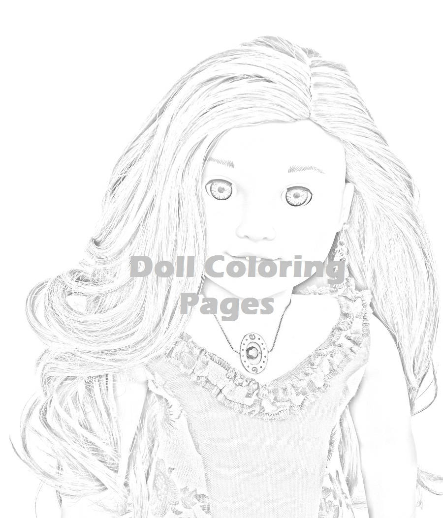 Lea Clark American Girl Doll Coloring Pages Adult Coloring Etsy
