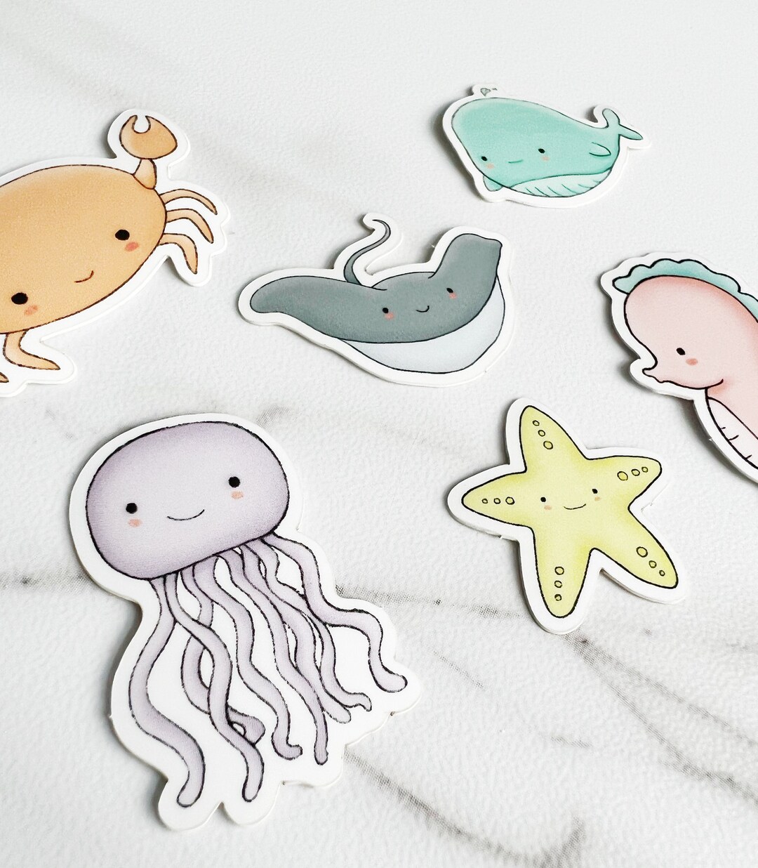 Sea Creature Stickersmini Sticker Packwaterproof Stickerlaptop ...