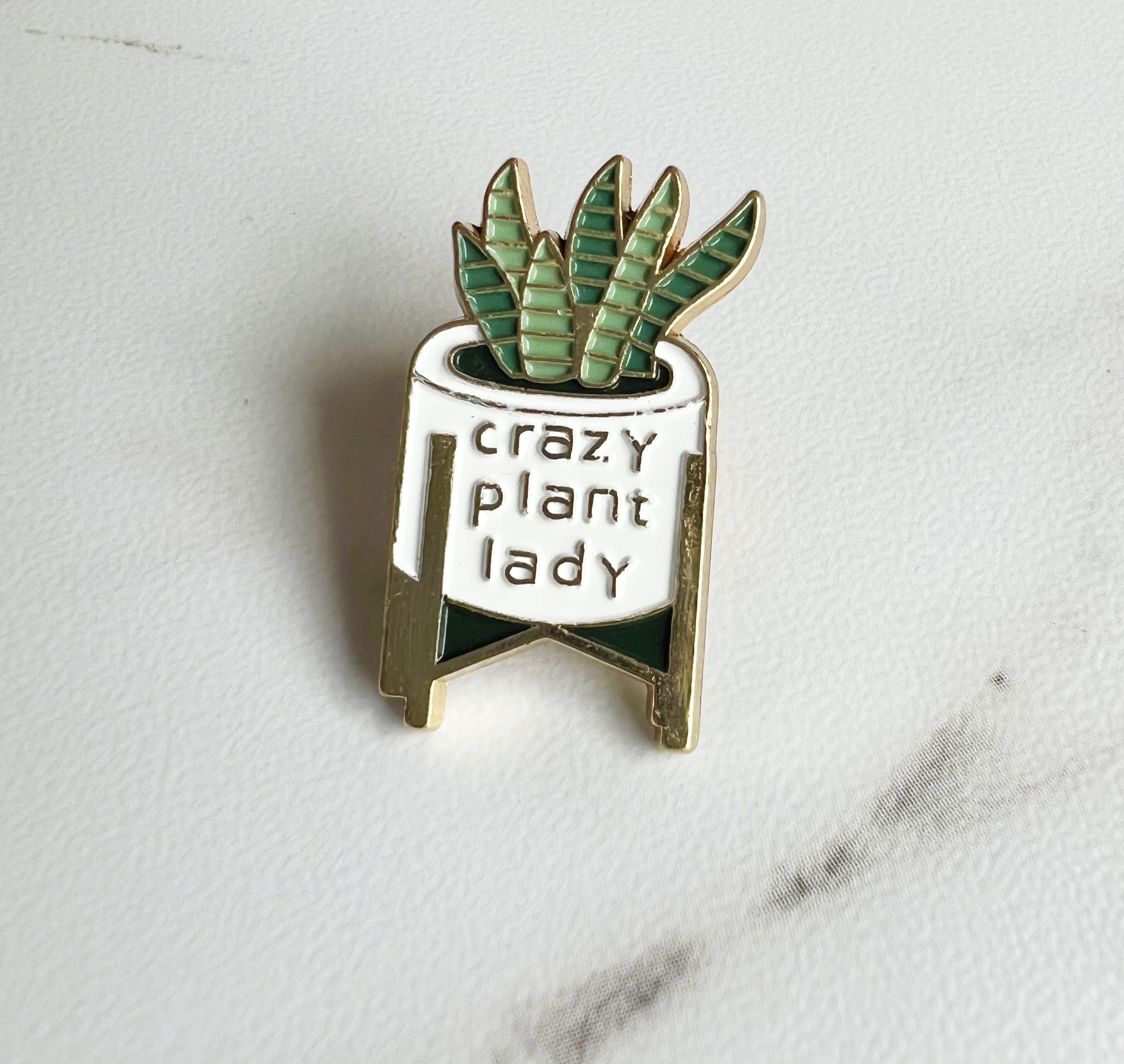 Plant Pins, Succulent, Plant Pot, Charity, Cute, Kids, Accessory,  Christmas, Gift Birthday, Enamel Pin, Party Bag Filler, Wedding, Easter 