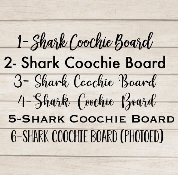 Shark Coochie Boardpersonalized Cutting Boardchristmas Etsy
