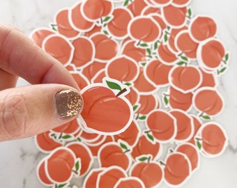 Peach sticker|Peachy sticker|waterproof sticker|Car sticker|Mini sticker|Water bottle sticker|Laptop sticker|weatherproof sticker|