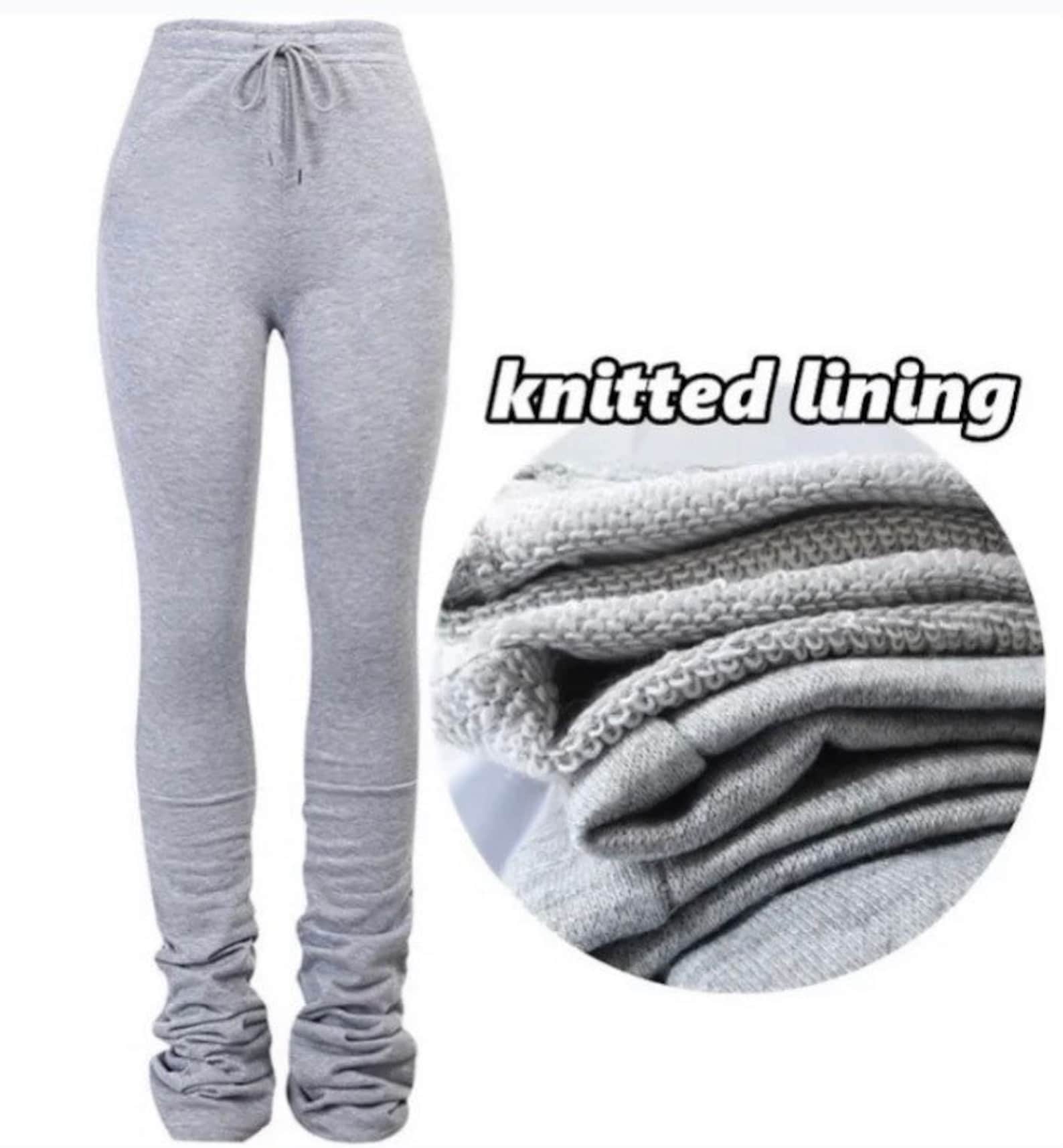 Gray Stacked Joggers Stacked Pants Truly Stacked Jogging Pants | Etsy
