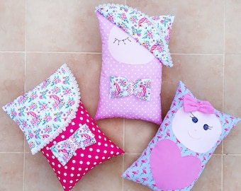 Décoration en peluche pour fille, Jouet coussin pour bébé, Oreiller pour enfants, Oreiller pour dormir et rêver, Oreiller pour bébé, Cadeau d’oreiller de chambre d’enfant, Décoration de literie pour enfants