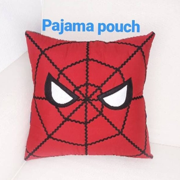 Coussin pour enfants Oreiller avec Poche Coussin mignon Cartoon Hero Pyjama Pochette Coussin Enfants OreillerBoy Super Héros Oreiller Unique Coussin Jeter Oreiller