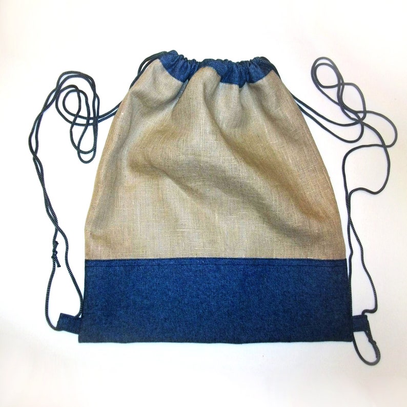 Fabric Drawstring Bag Mens Large Drawstring Bag With Lining - Etsy