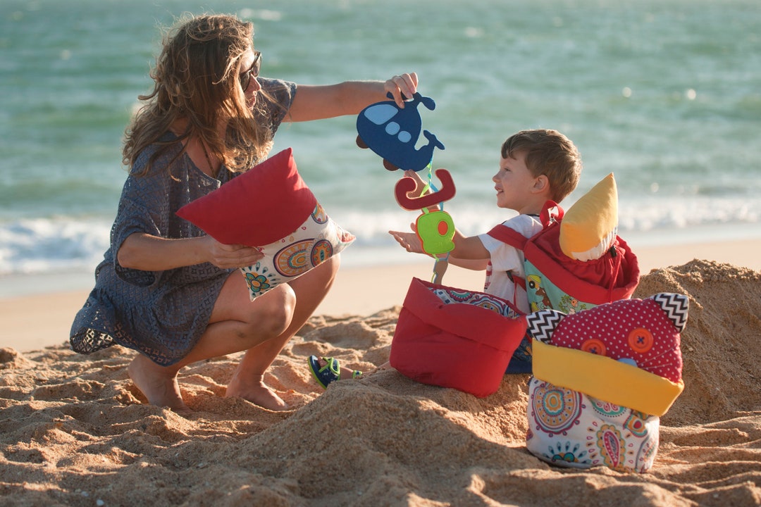 Modern Kids Room Decor Fabric Toy Storage Bin Round Rope Toy Etsy